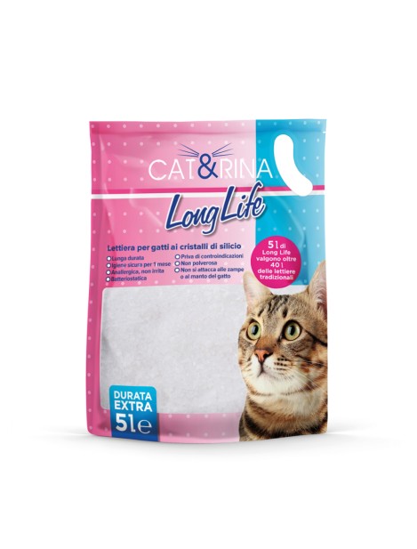 Cat&Rina Longlife Lettiera Per Gatti In Cristalli Di Silice 5 L