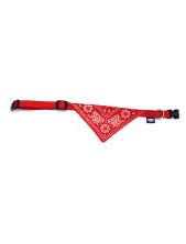 Record Collare Per Cani In Nylon Con Bandana Colore Rosso L - 2,5 Cm | Ø 55-65 Cm