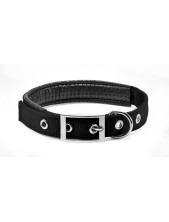 Record Collare In Nylon E Pvc Per Cani Colore Nero S - 2 Cm | Ø 45-50 Cm