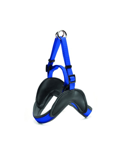 Record Easy Pettorina Per Cani Soft Con Rivestimento In Neoprene L - Circonferenza 55-65 Cm - Blu