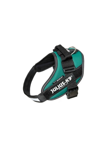 Julius-K9 Idc Powerharness Pettorina Per Cani Verde Scuro Taglia 0 - Ø 58 - 76 Cm | Peso 14 - 25 Kg