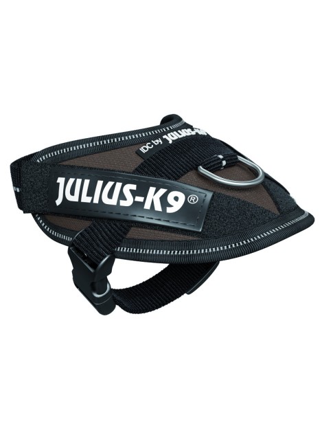 Julius-K9® Idc Powerharness Pettorina Per Cuccioli 2Xs - (Circonferenza 33-45 Cm Peso 2-5 Kg) - Cioccolato