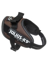 Julius-k9® Idc Powerharness Pettorina Per Cani Piccoli S - Circonferenza 49-67 Cm Peso 7-15 Kg - Cioccolato