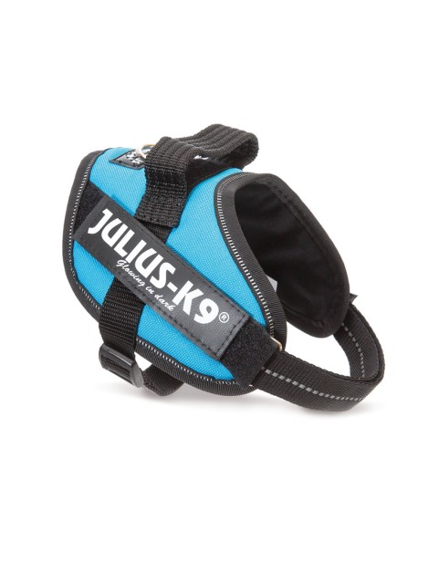 Julius-K9® Idc Powerharness Pettorina Per Cani Piccoli S - Circonferenza 49-67 Cm Peso 7-15 Kg - Acquamarina