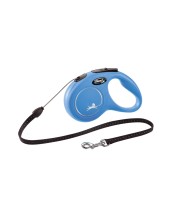 Flexi Guinzaglio Avvolgibile A Corda New Classic Colore Blue - S Lunghezza 5 M, 12 Kg