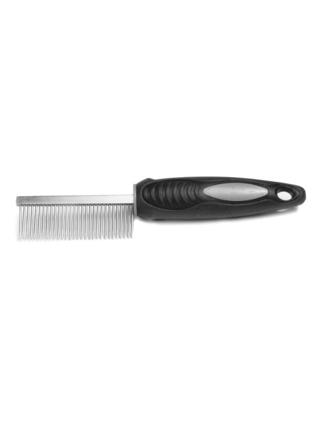 Record Black Pettine In Metallo Denti Medi - 19 X 3 Cm