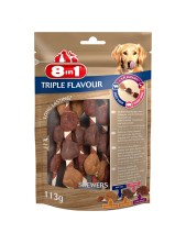 8in1 Snack Per Cani Triple Flavour 113 G - Spiedini