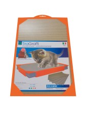 Record Tiragraffi Per Gatti In Plastica Con Ricambio In Cartone 37 X 23 X 3,5h Cm