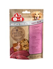 8in1 Meaty Treats Snack Di Carne Liofilizzatia Con Anatra Per Cani - 50 G