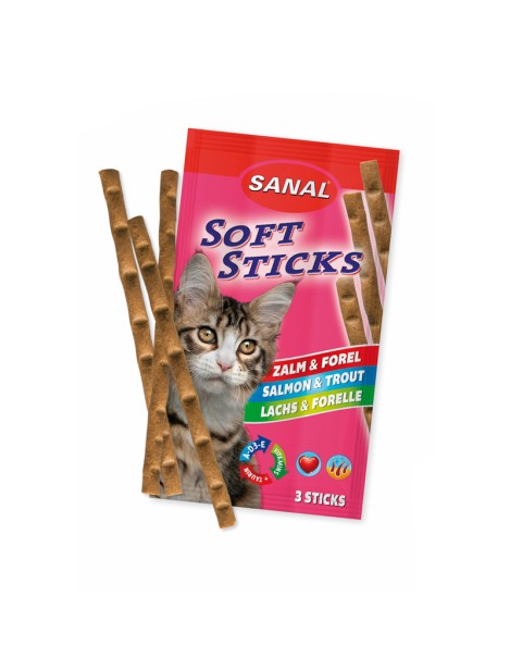 Sanal Soft Sticks Salmone & Trota Snack Per Cani 3 Pz - 15 G