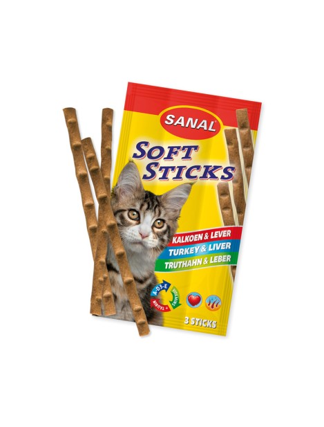 Sanal Soft Sticks Tacchino & Fegato Snack Per Cani 3 Pz - 15 G
