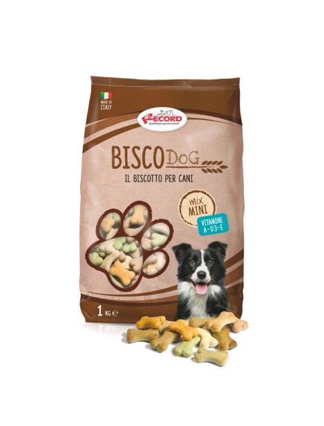 Record Biscotti Biscodog Mix Mini Gusti Vegetali Per Cani - 1Kg