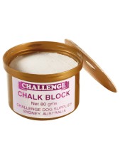 Record Challenge Chalk Block Polvere Di Gesso Bianco Per Toelettatura 80 G