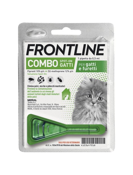 Frontline Combo Spot On Antiparassitario Per Gatti E Furetti 1 Pipetta 0,5 Ml