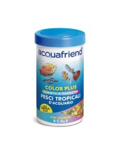 Acquafriend Color Plus Alimento In Fiocchi Per Pesci Tropicali D’acquario 250 Ml