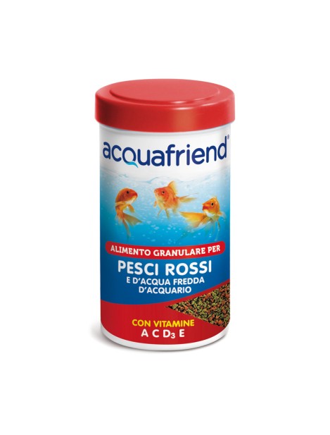 Acquafriend Alimento Granulare Per Pesci Rossi E D’acqua Fredda D’acquario 100 Ml