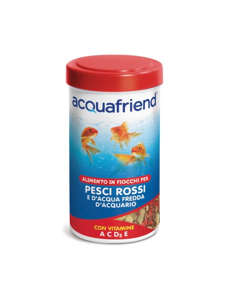 Acquafriend Alimento In Fiocchi Per Pesci Rossi E D’acqua Fredda D’acquario 250 Ml
