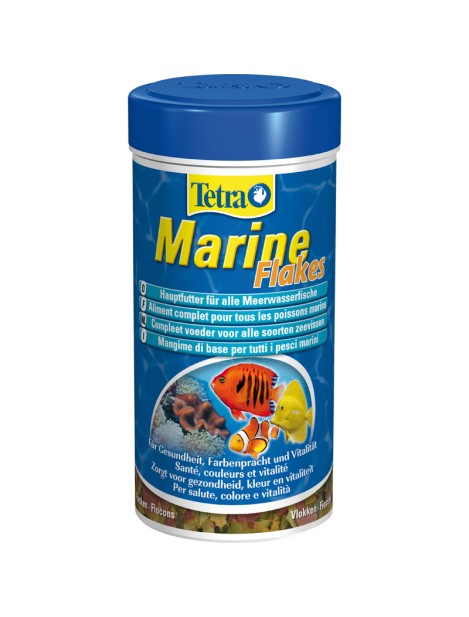 Tetra Marine Flakes Mangime Di Base Per Tutti I Pesci Marini 250 Ml