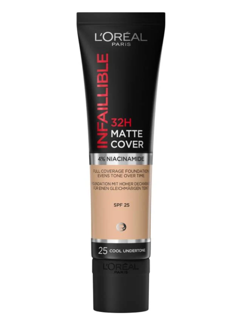 L'oréal Paris Infaillible 32H Matte Cover Fondotinta A Copertura Totale - 25 Cool Undertone