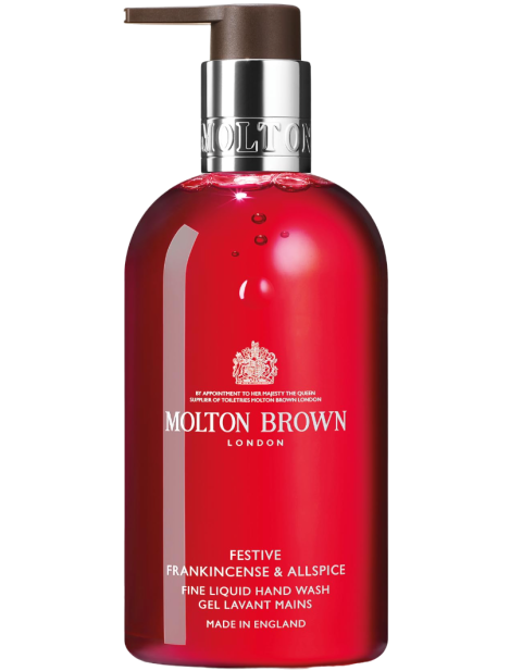 Molton Brown Festive Frankincense & Allspice Detergente Fine Liquid Hand Wash Sapone Mani 300 Ml