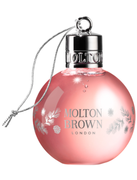 Molton Brown Delicious Rhubarb & Rose Festive Bauble Gel Doccia 75 Ml