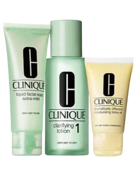 Clinique Cofanetto 3 - Step Introduction Kit - Type 1Liquid Facial Soap 50 Ml + Clarifying Lotion 100 Ml + Dramatically Different Moisturizing Lotion 30 Ml