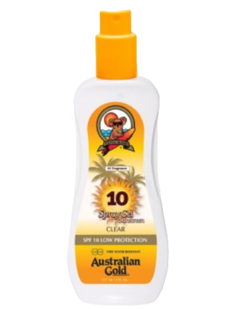 Australian Gold Spray Gel Sunscreen Spf10 Protezione Solare 237 Ml