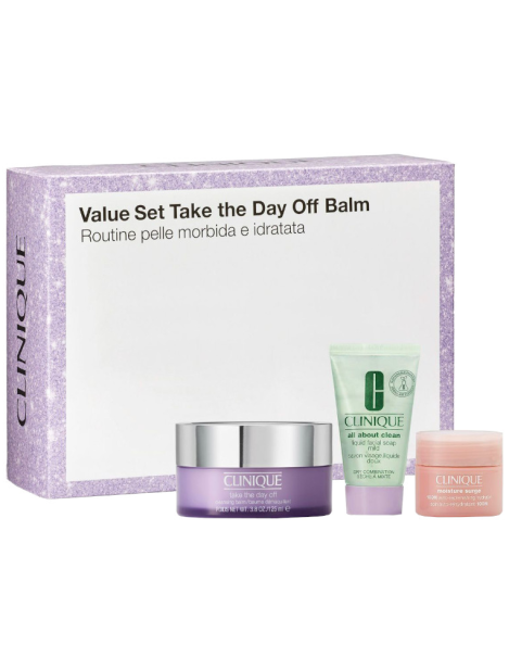 Clinique Cofanetto Value Set Take The Day Off Balm Routine Pelle Morbida E  Idratata