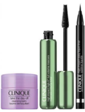 Clinique Cofanetto High Impact High - Fi Full Volume Mascara Mascara Full Size High Impact High-fi Full Volume In Intense Black 10 Ml + Eyeliner Liquido High Impact Easy In Black 0.34 Gr + Balsamo Struccante Take The Day Off 15 Ml