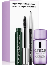 Clinique Cofanetto High Impact Favourites – High Impact Mascara 7 Ml + Quickliner For Eyes Intense Nero + Take The Day Off Makeup Remover 30 Ml