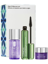 Clinique Cofanetto High Impact™ High-fi Total Volume Mascara Nero + Smart Clinical Repair Wrinkle Correcting Eye Cream 5 Ml + Take The Day Off  Makeup Remover 