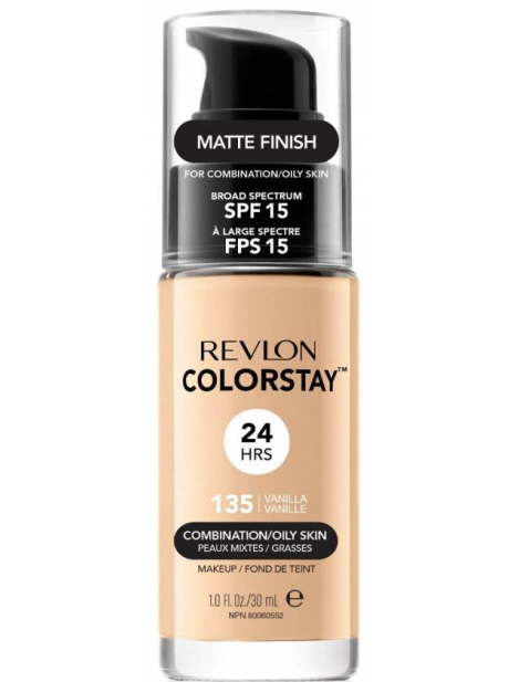 Revlon Colorstay Fondotinta Pelle Normale E Mista - 135 Skin Vanilla