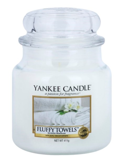 Yankee Candle Candela Profumata - Fluffy Towels 411G