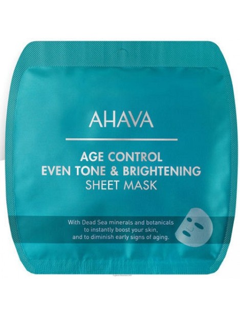 Ahava Age Control Even Tone & Brightening - Maschera In Tessuto Illuminante - 17 Gr