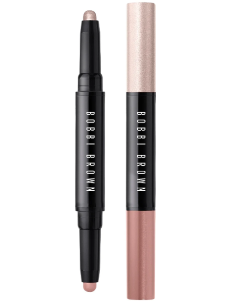 Bobbi Brown Occhi Dual-Ended Long-Wear Cream Shadow Stick Ombretto Dual - Platinum Pink Shimmer & Antique Rose Matte