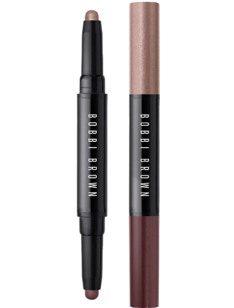 Bobbi Brown Occhi Dual-Ended Long-Wear Cream Shadow Stick Ombretto Dual - Pink Steel Shimmer & Bark Matte