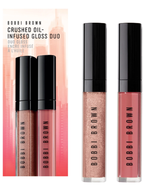 Bobbi Brown Cofanetto Crushed Oil-Infused Gloss Duo Crushed Oil-Infused Gloss Bare Sparkle 6 Ml + Crushed Oil-Infused Gloss New Romantic 6 Ml