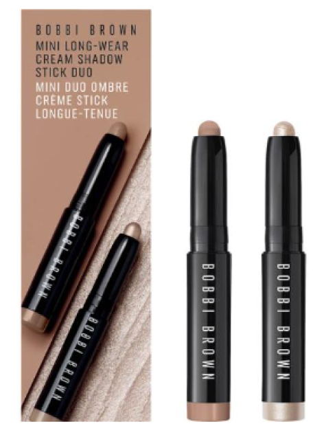 Bobbi Brown Cofanetto Mini Long - Wear Cream Shadow Stick Duo Mini Longwear Cream Shadow Stick In Taupe 0.9 Gr + Mini Longwear Cream Shadow Stick In Moonstone 0.9 Gr