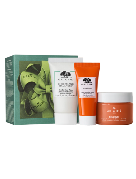 Origins Cofanetto Gifts To Treat Detergente Viso 30 Ml + Maschera Illuminante 15 Ml + Crema Viso 30 Ml