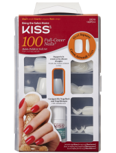 Kiss 100 Full-cover Nails Unghie Artificiali Punta Squadrata - Cod. 100ps14