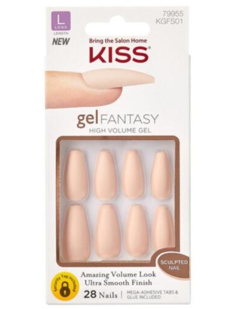 Kiss Gel Fantasy Collection Ready-To-Wear Gel 28 Unghie - Cod. Kgfs01 Long