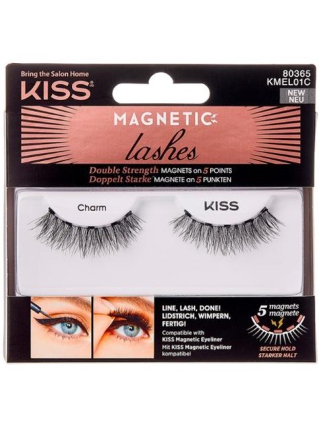 Kiss Magnetic Lashes Double Strength Magnets On 5 Points - Kmel01C Charm