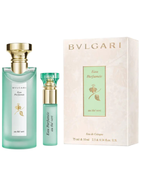 Bulgari Cofanetto Eau Parfumée Au Thé Vert Eau De Cologne Unisex 75 Ml + Eau De Cologne Unisex 10 Ml