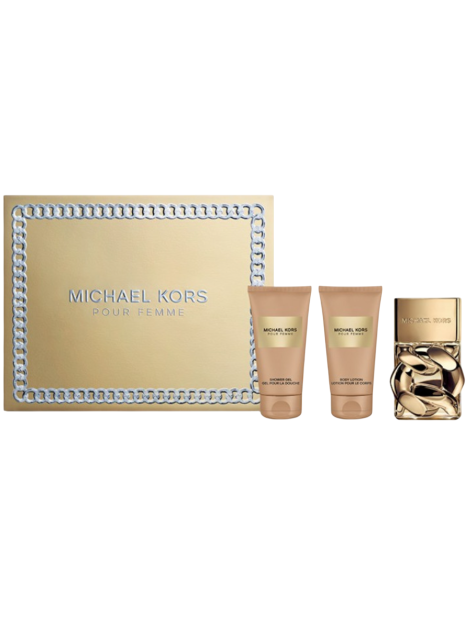 Michael Kors Cofanetto Pour Femme Eau De Parfum Donna 50 Ml + Gel Doccia 50 Ml + Latte Corpo 50 Ml