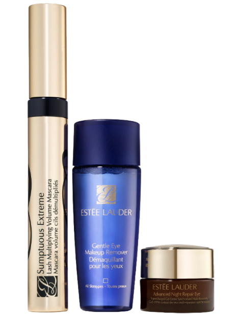 Estée Lauder Cofanetto Eye Seduction Sumptuous Extreme Mascara 8 Ml + Advanced Night Repair Eye Supercharged Gel - Creme 5 Ml + Gentle Eye Makeup Remover 30 Ml