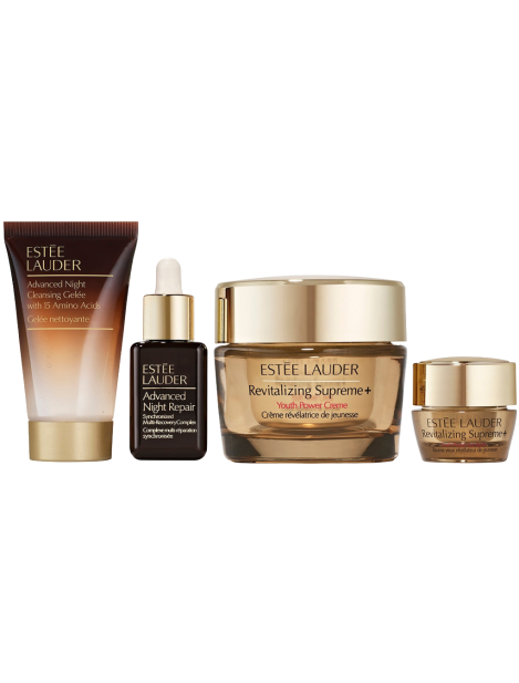 Estée Lauder Cofanetto Revitalizing Supreme+ Youth Power Creme 50 Ml + Advanced Night Cleansing Gelée With 15 Amino Acids 30 Ml + Advanced Night Repair Synchronized Multi-Recovery Complex 15 Ml + Revitalizing Supreme+ Youth Power Eye Balm 5 Ml