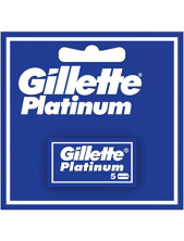 Gillette Platinum Double Edge Lamette Di Ricambio 5 Pz
