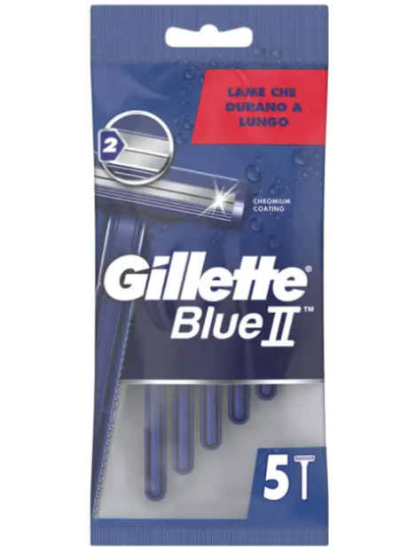 Gillette Blue Ii Rasoio Usa&Getta - 5Pz