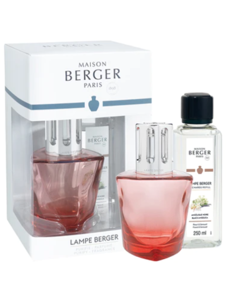 Berger Cofanetto Lampe Terra Rouge + Ricarica Angélique Noire 250 Ml