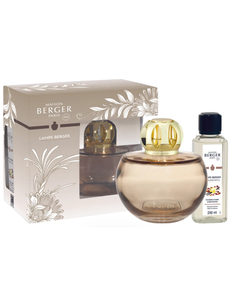 Berger Cofanetto Lampada Catalitica Holly Nude + Ricarica Poussière D'ambre 250 Ml